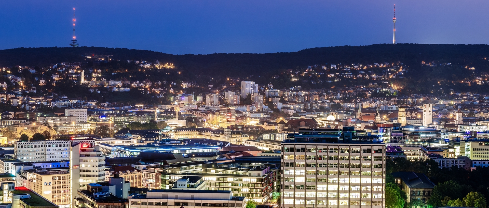 Stuttgart bei Nacht