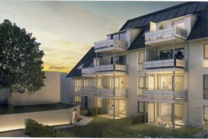 Mietwohnung in 70469 Stuttgart - illustrierte Hausansicht